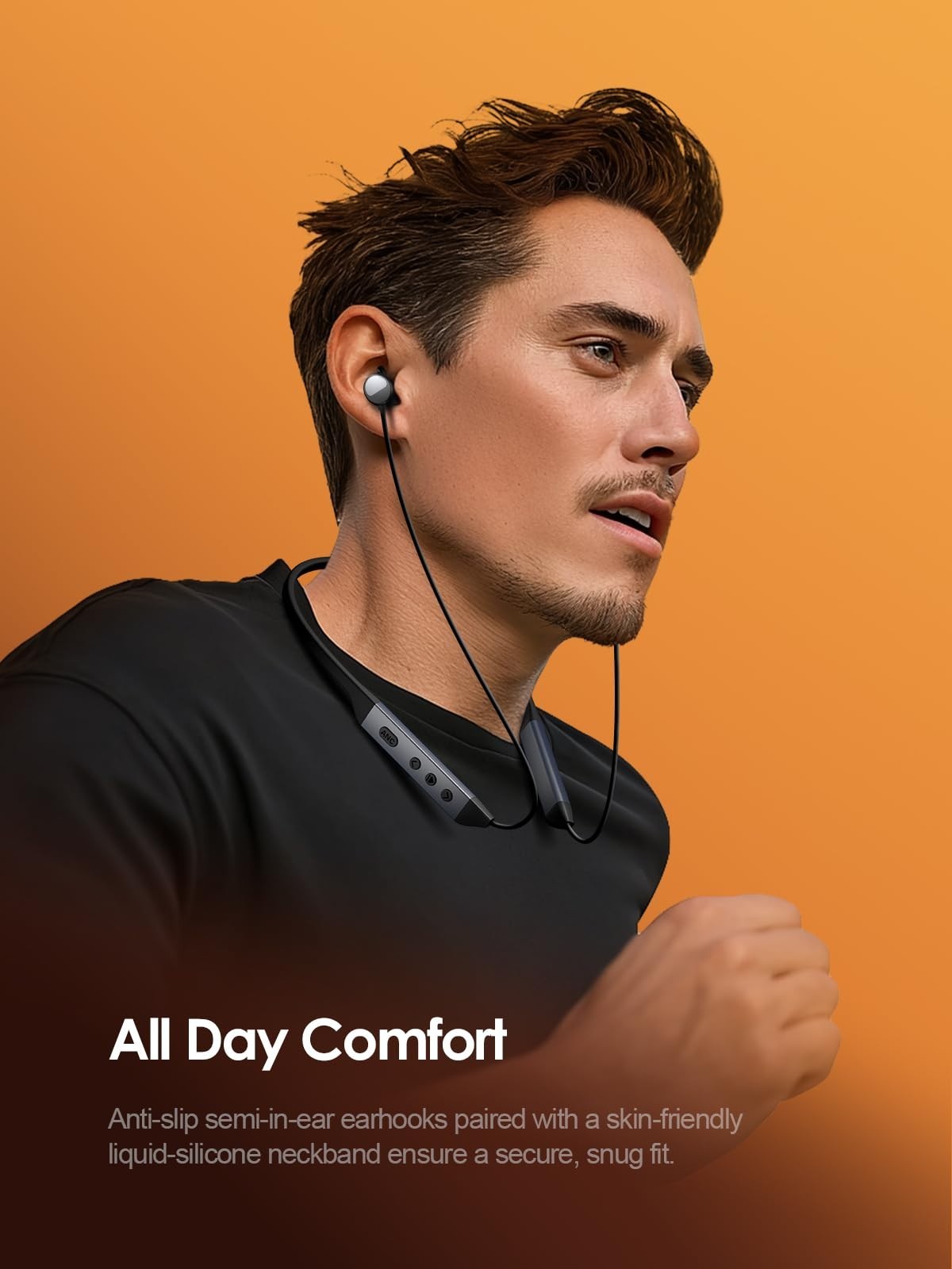 Active Noise Cancelling Bluetooth 6.0 Headphones, 45H Playtime, IPX6 Sweatproof