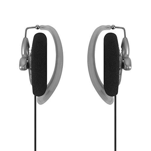 KSC75 Portable On-Ear Clip Headphones, Retro Style, Ultra White/Gray