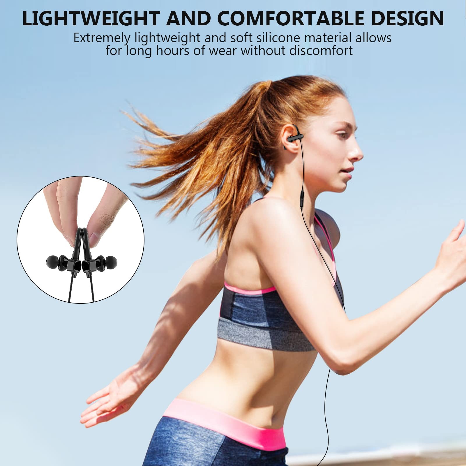 3.5mm Wired Headphones Over Ear Buds for School Earhook Wrap Around Corded Pl…