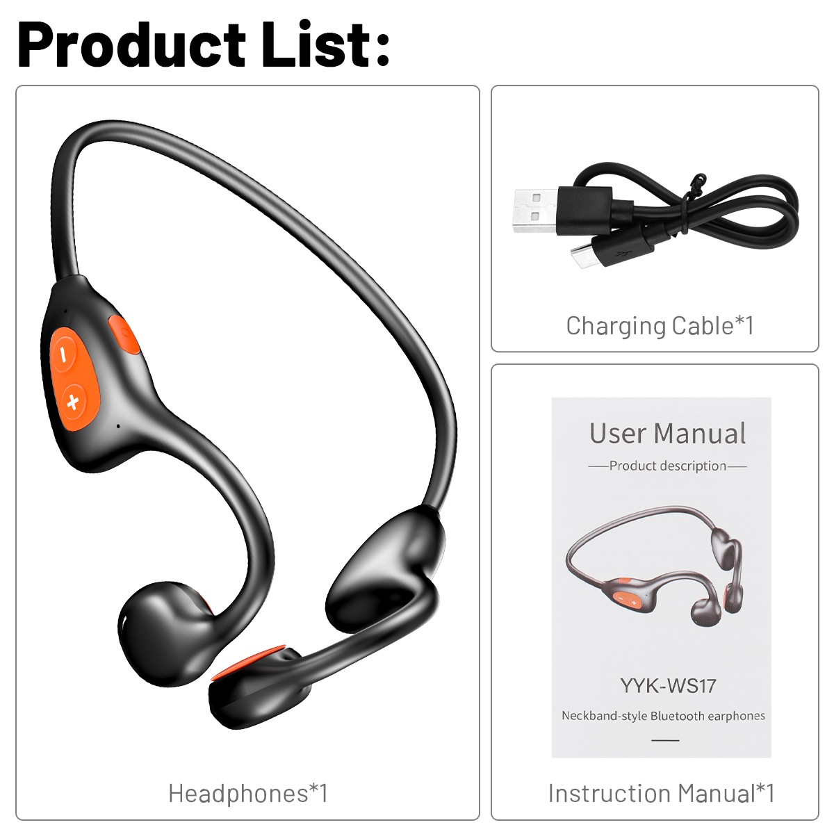 Bone Conduction Headphones Bluetooth Wireless Headset Outdoor Sport Earbuds