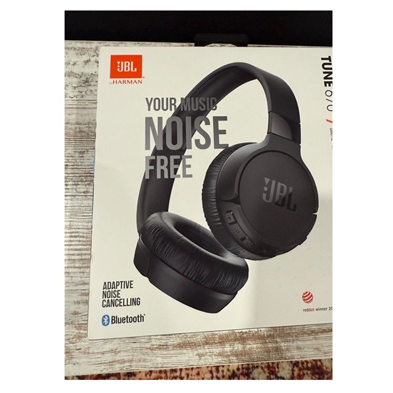 JBL 770NC Tune Adaptive Noise Cancelling Wireless Over-Ear Headphones, Black