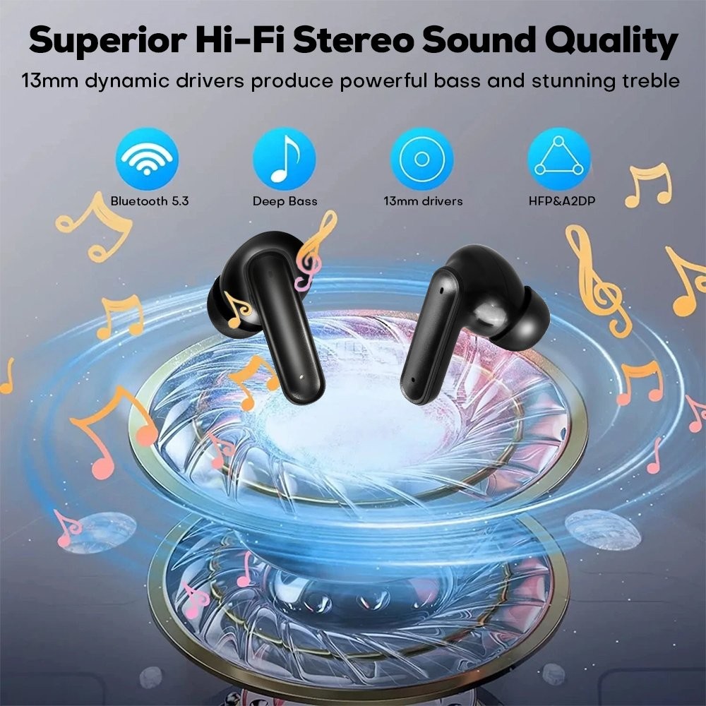 Bluetooth 5.3 Earbuds TWS Wireless Earphones Mini Headphones For i~Phone Android