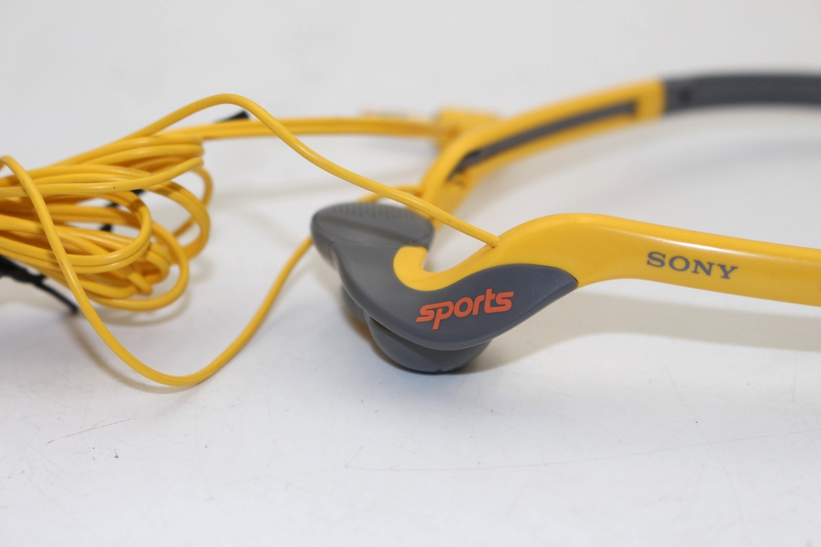 Sony Sports MDR-A30G Gray Yellow Wired Water Resistant In-Ear Stereo Headphones