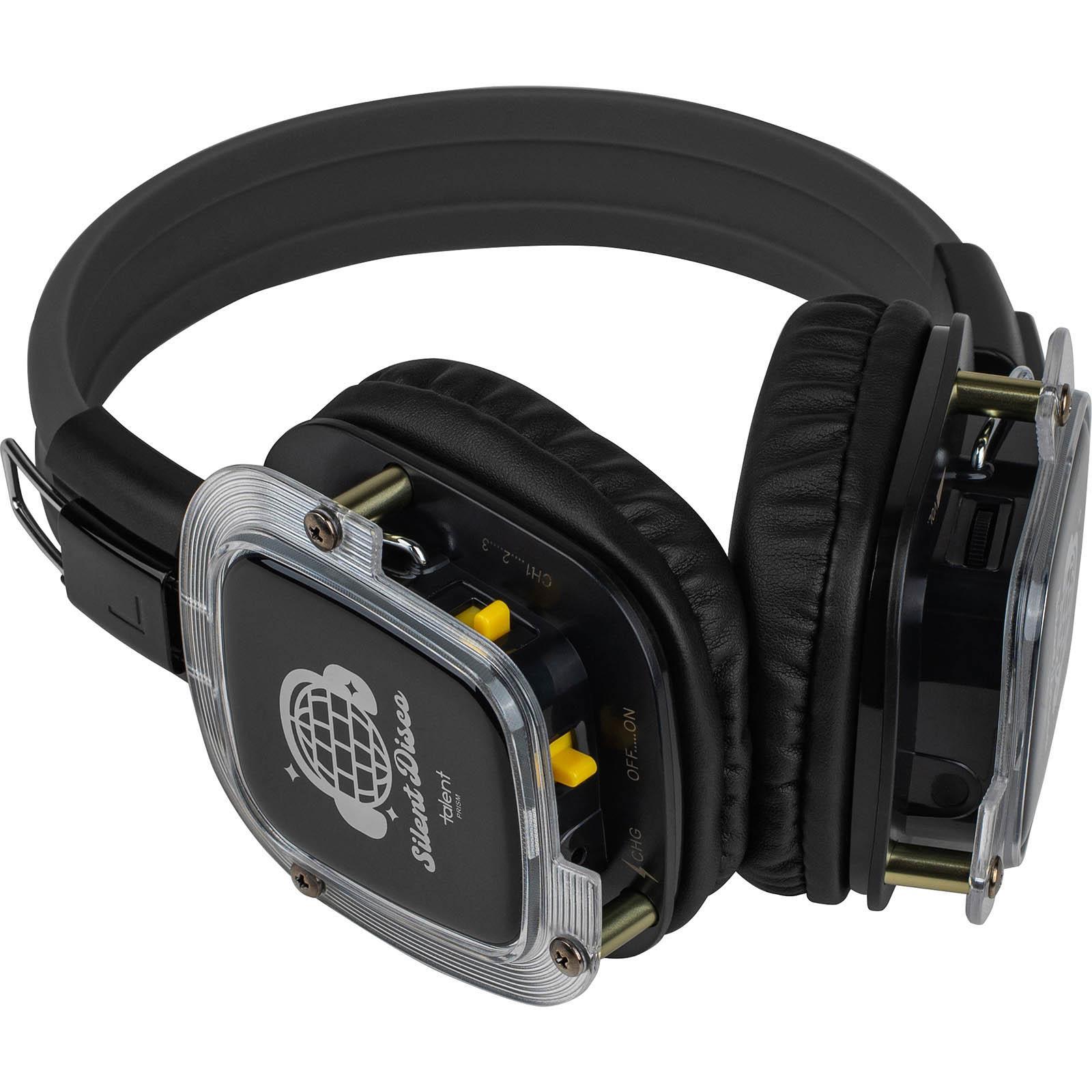 Talent PRISM Silent Disco Headphones with Color Changing