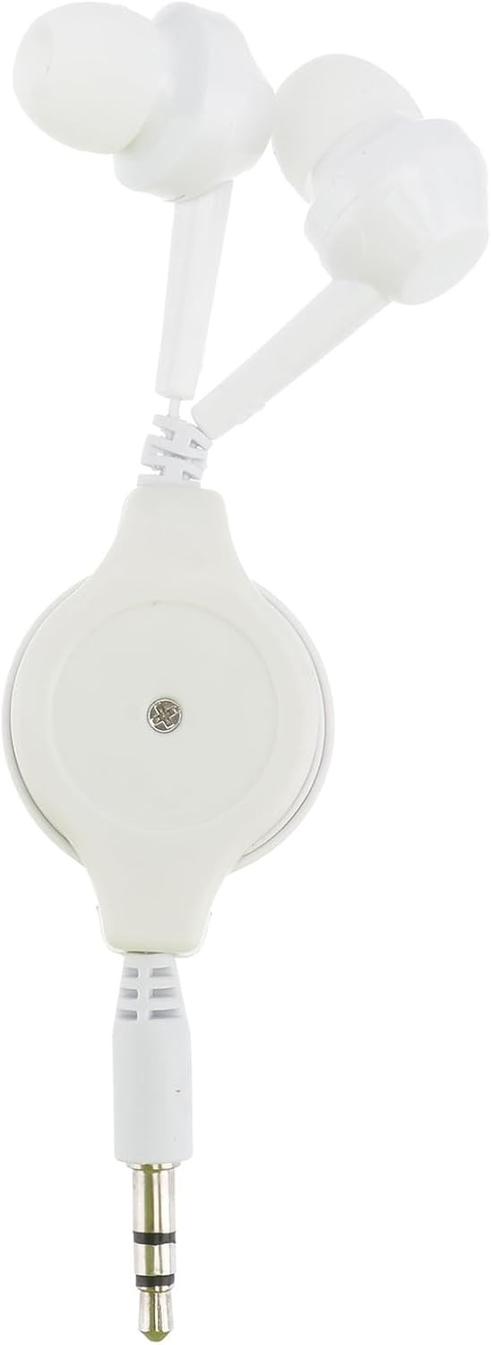 Wired Noise-Cancelling Earphones with Retractable Cable – Perfect for Travel