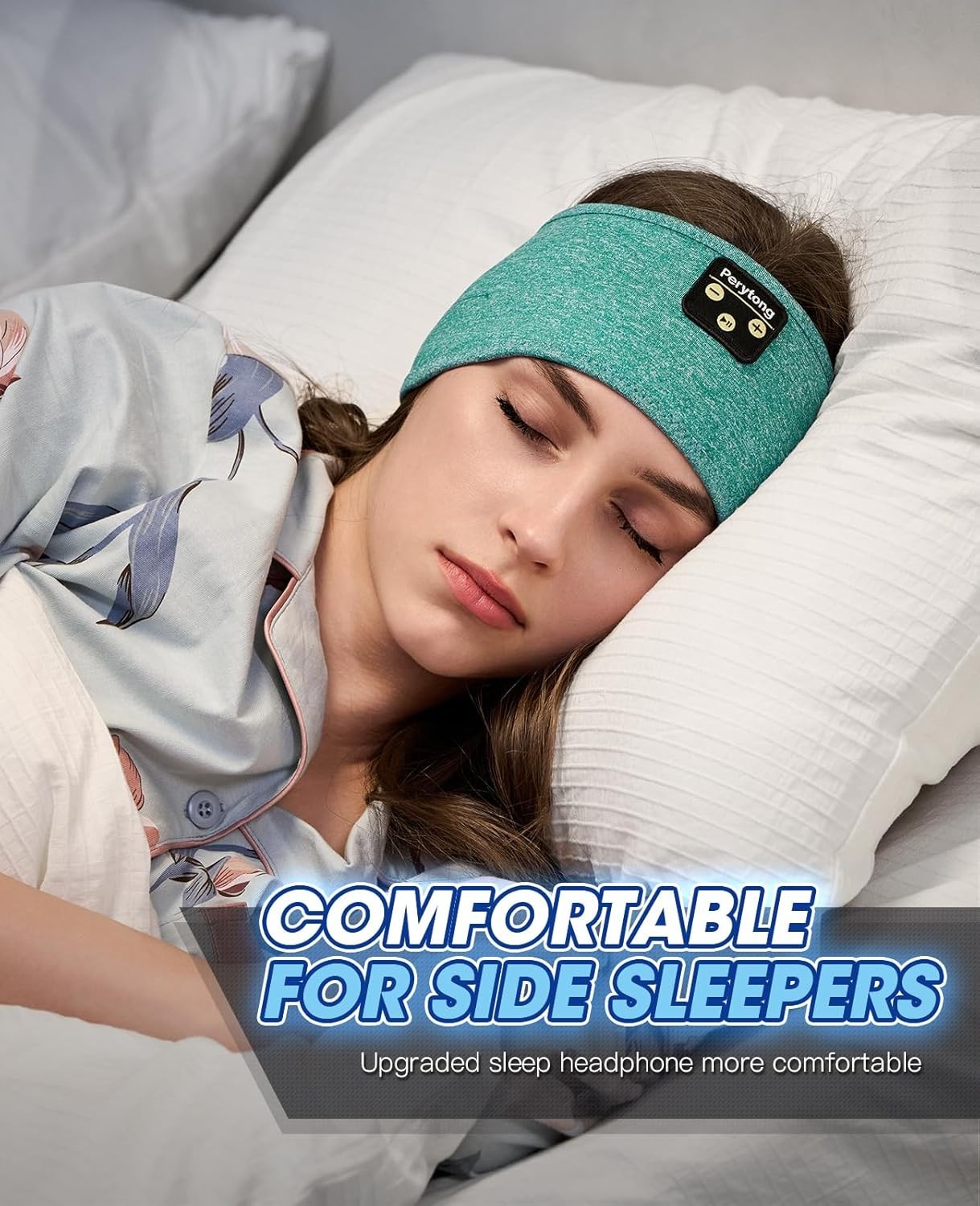 Ultra-Thin Stereo Sleep Headphones with Adjustable Headband for Travel & Sports