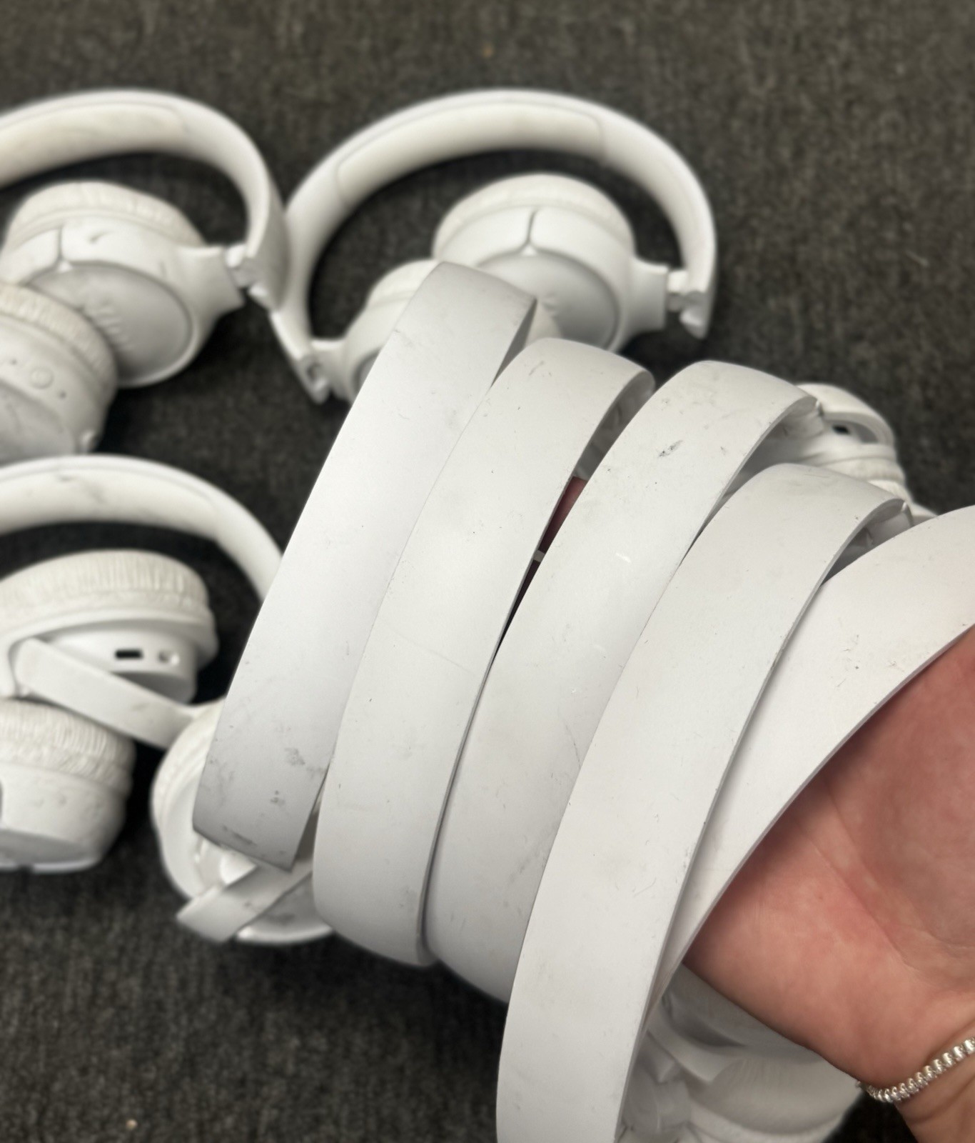 [LOT OF 10] TESTED JBL Tune 520BT Bluetooth Wireless On-Ear Headphones – White