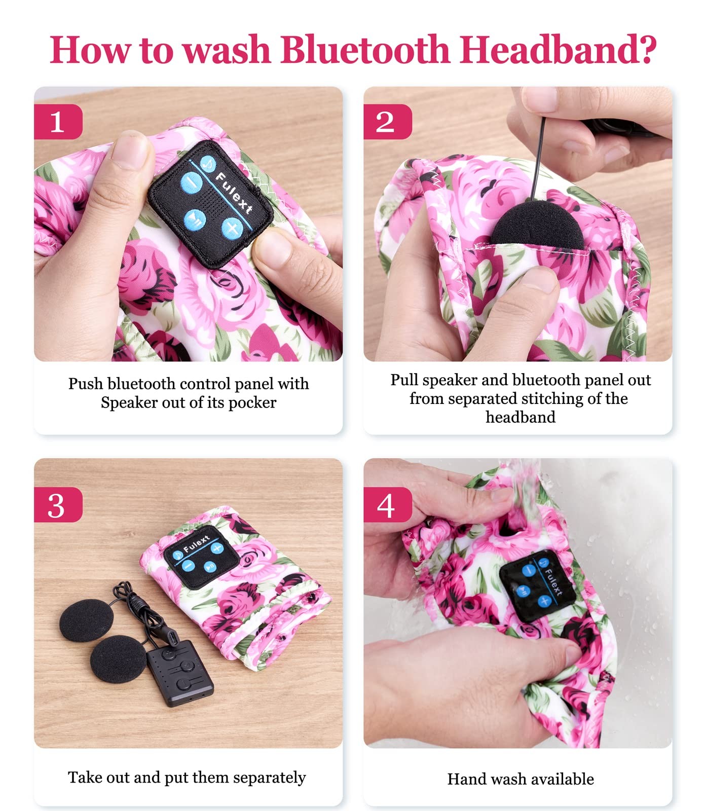 Sleeping Headphones Bluetooth Headband, Unisex-Adults Hairband Sound, Long Pl…