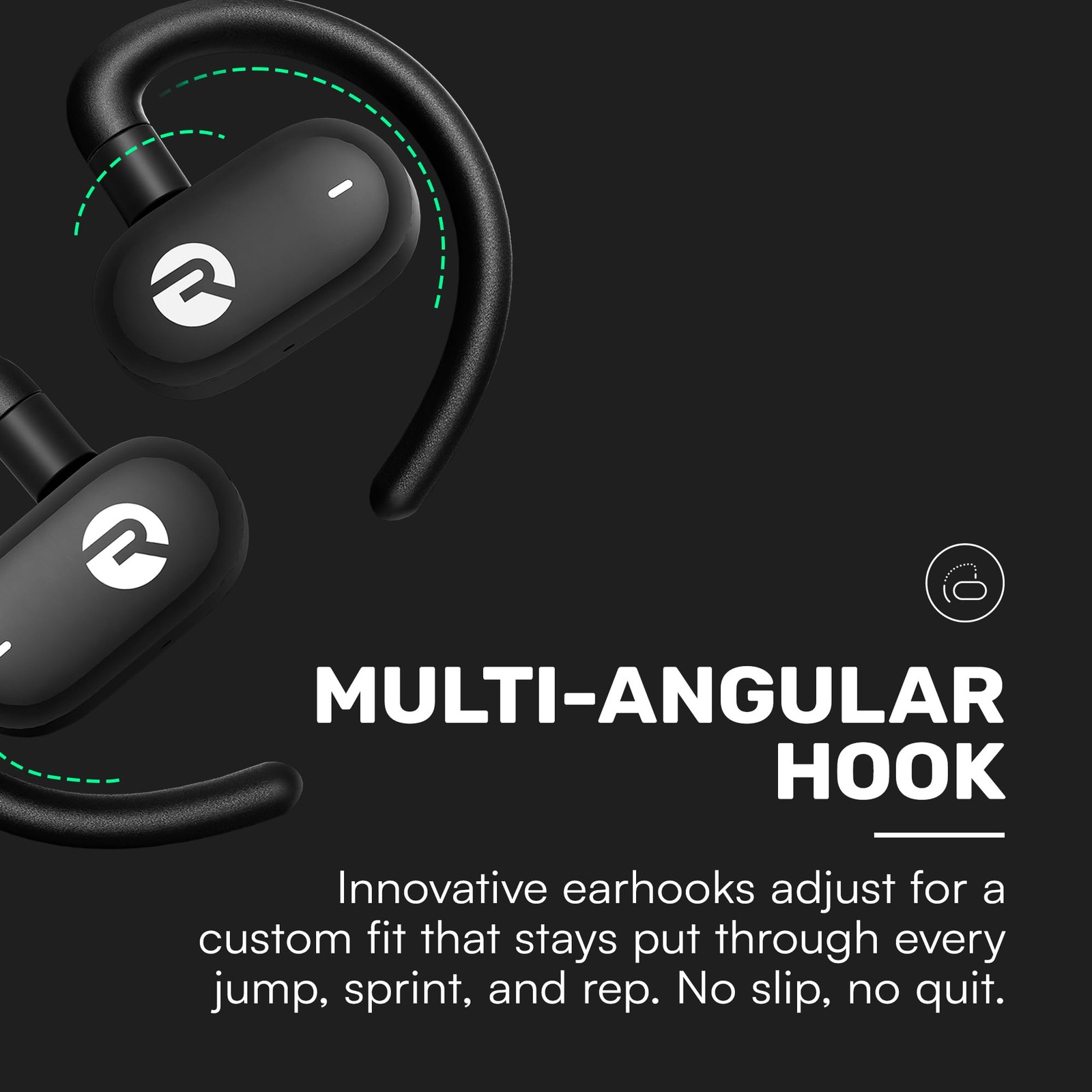 Fitness Open Ear Earbuds – Open Ear Headphones, Earbuds Wireless Bluetooth, R…