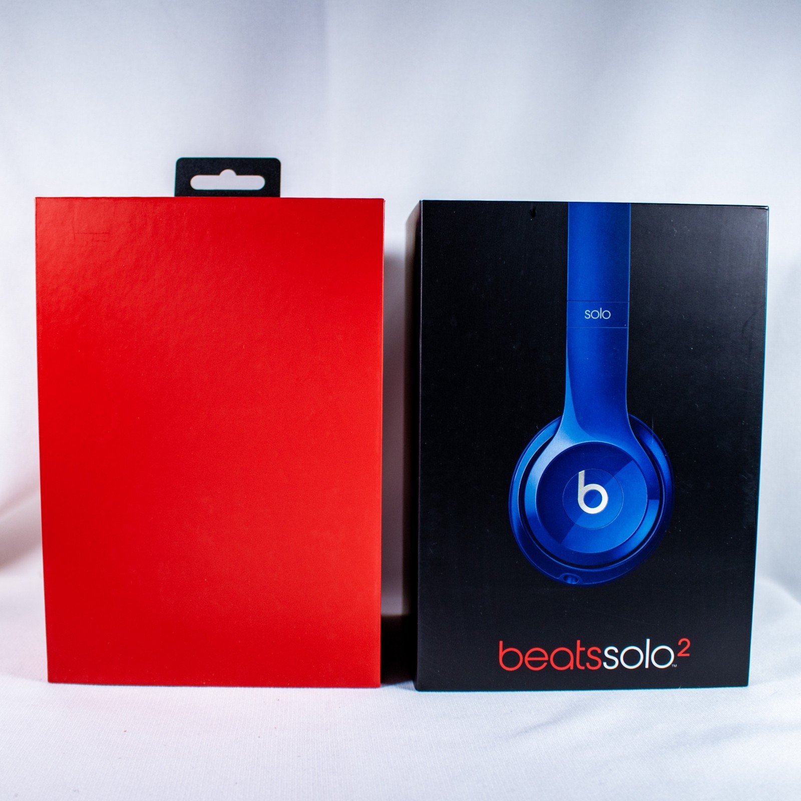 BEATS SOLO2 by Dr. Dre Solo Sapphire Blue Foldable Headphone Empty Box