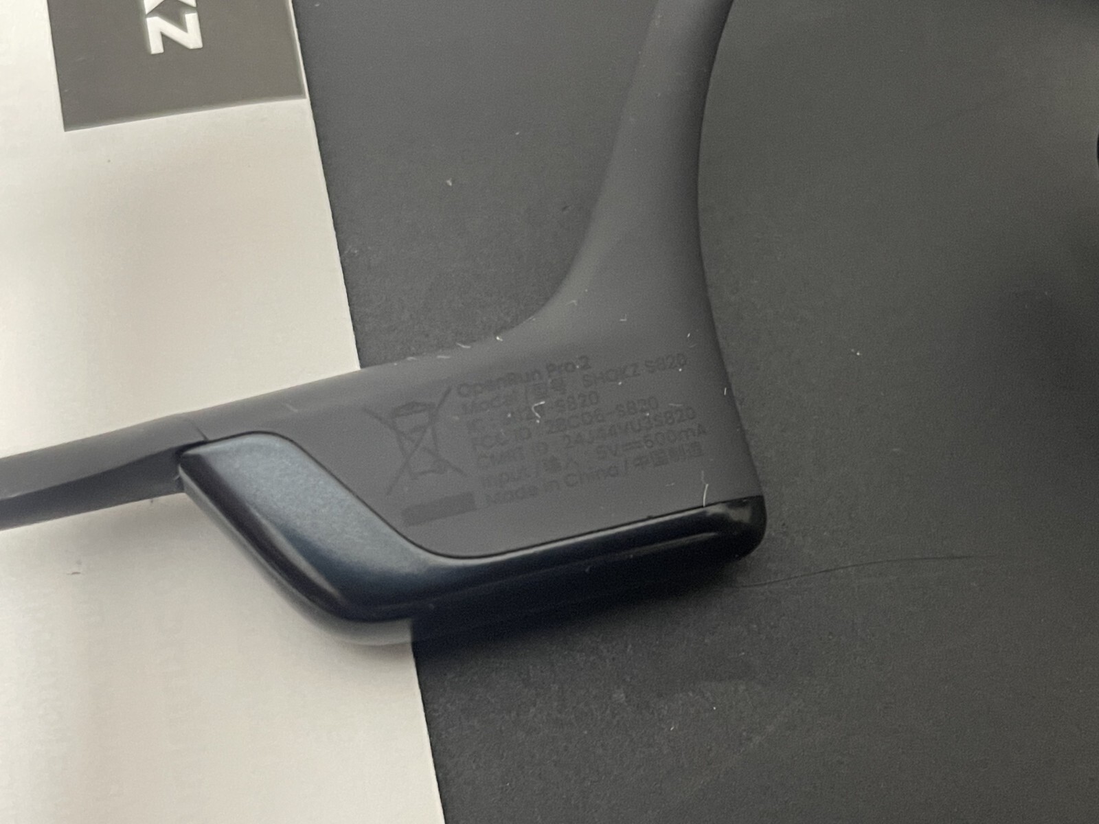 Shokz OpenRun Pro 2 Bone Conduction Open-Ear Sport Headphones -Black (S820)