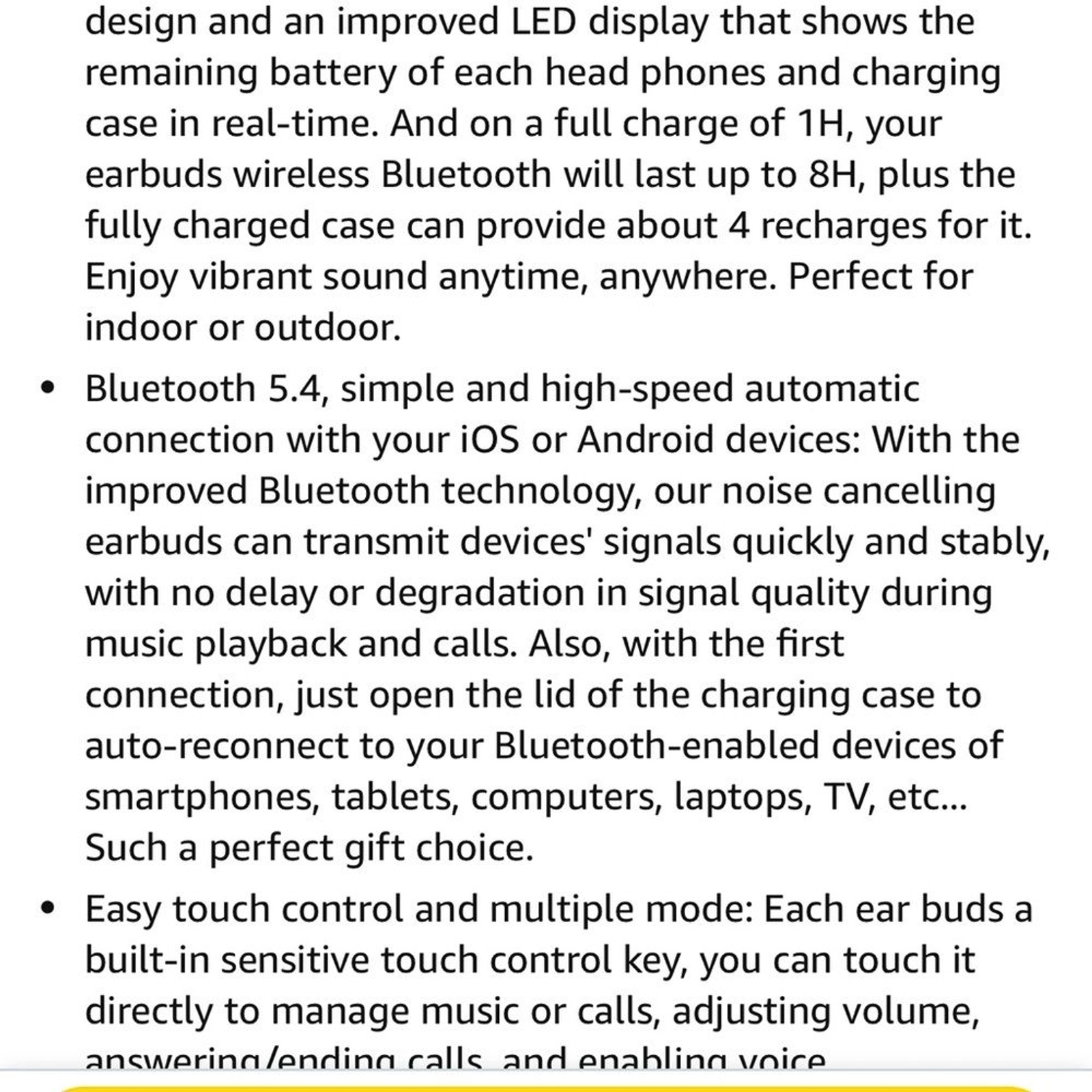 True wireless stereo bluetooth led digital display 5.4 earphones earbud C11