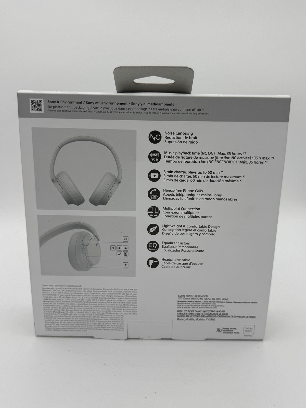 Sony WH-CH720N Wireless Noise Canceling Headphones Bluetooth White