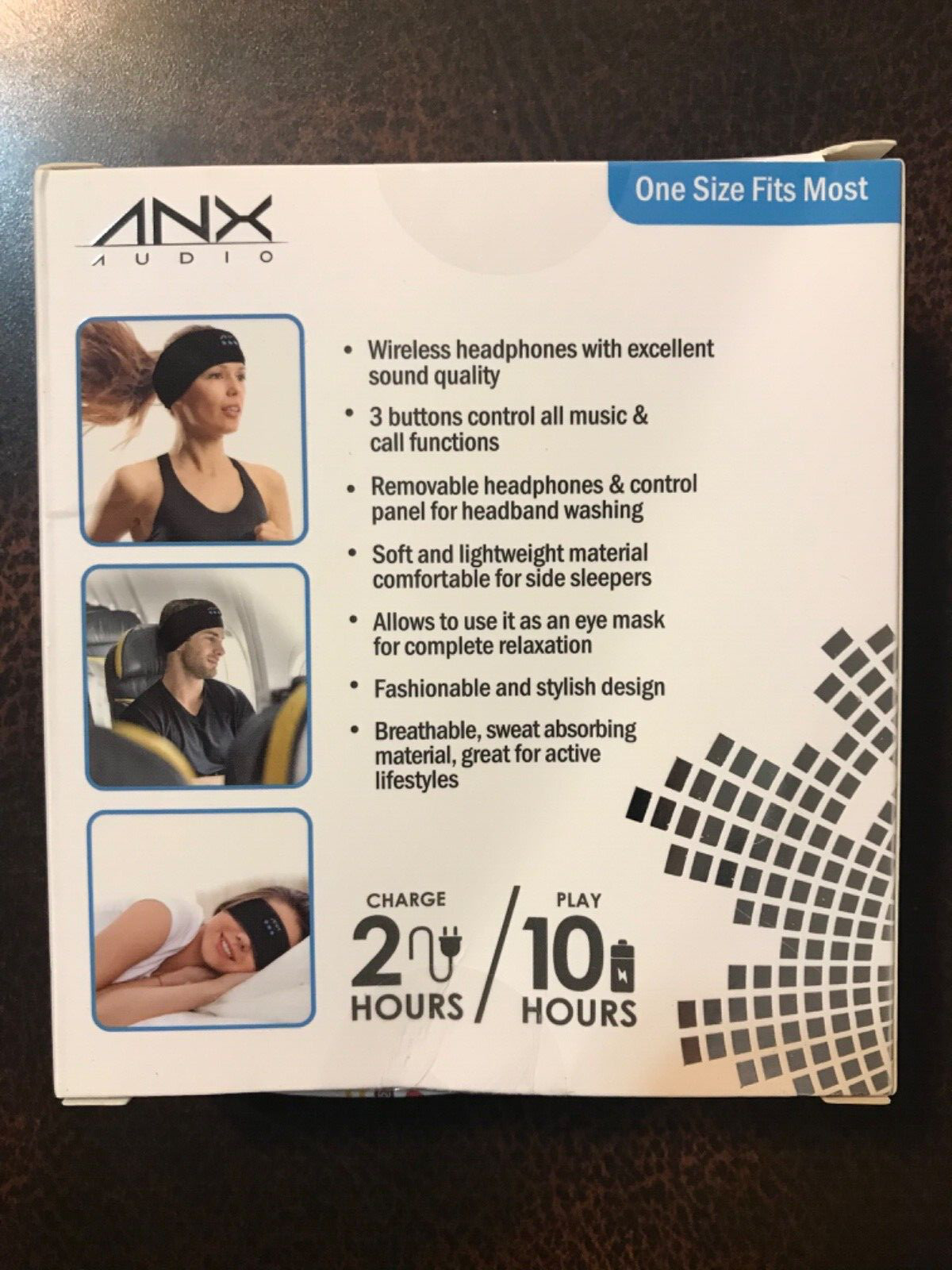 ANX Sleepsounds Sport Headband Headphones Wireless One Size Fits Most