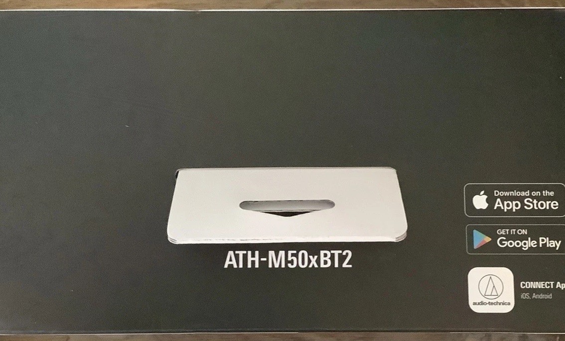 Audio-Technica ATH-M50xBT2 Wireless Over-Ear Headphones, Black. Open Box,Checked