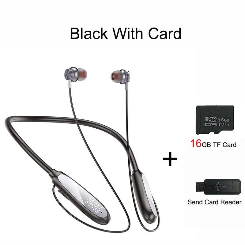 NEW 250Hour Playback Wireless Bluetooth Earphones Magnetic Sports Running