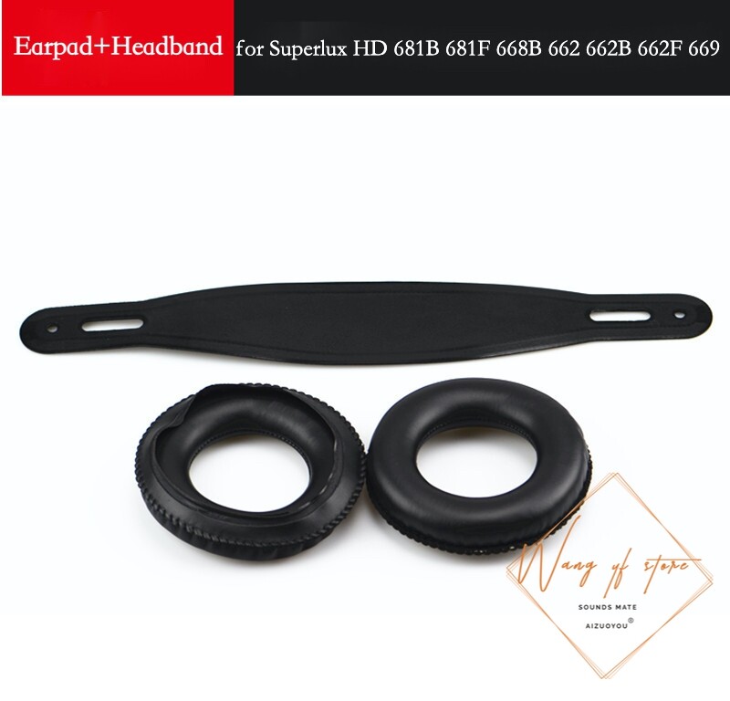 Ear Pads Cushions for Superlux HD 681B 681F 668B 662 662B 662F 669 Headphones