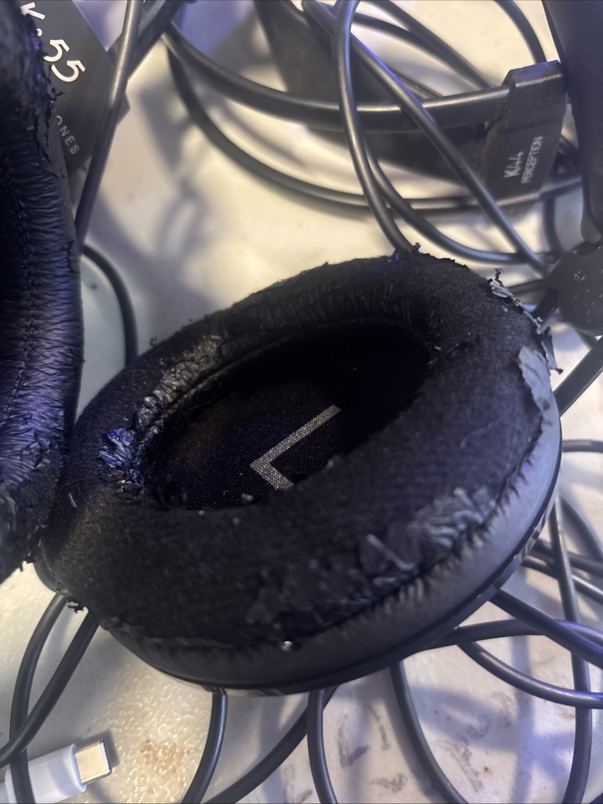 Lot of 6 used monitor headphones – AKG K44, K55, K52, Koss Porta Pro