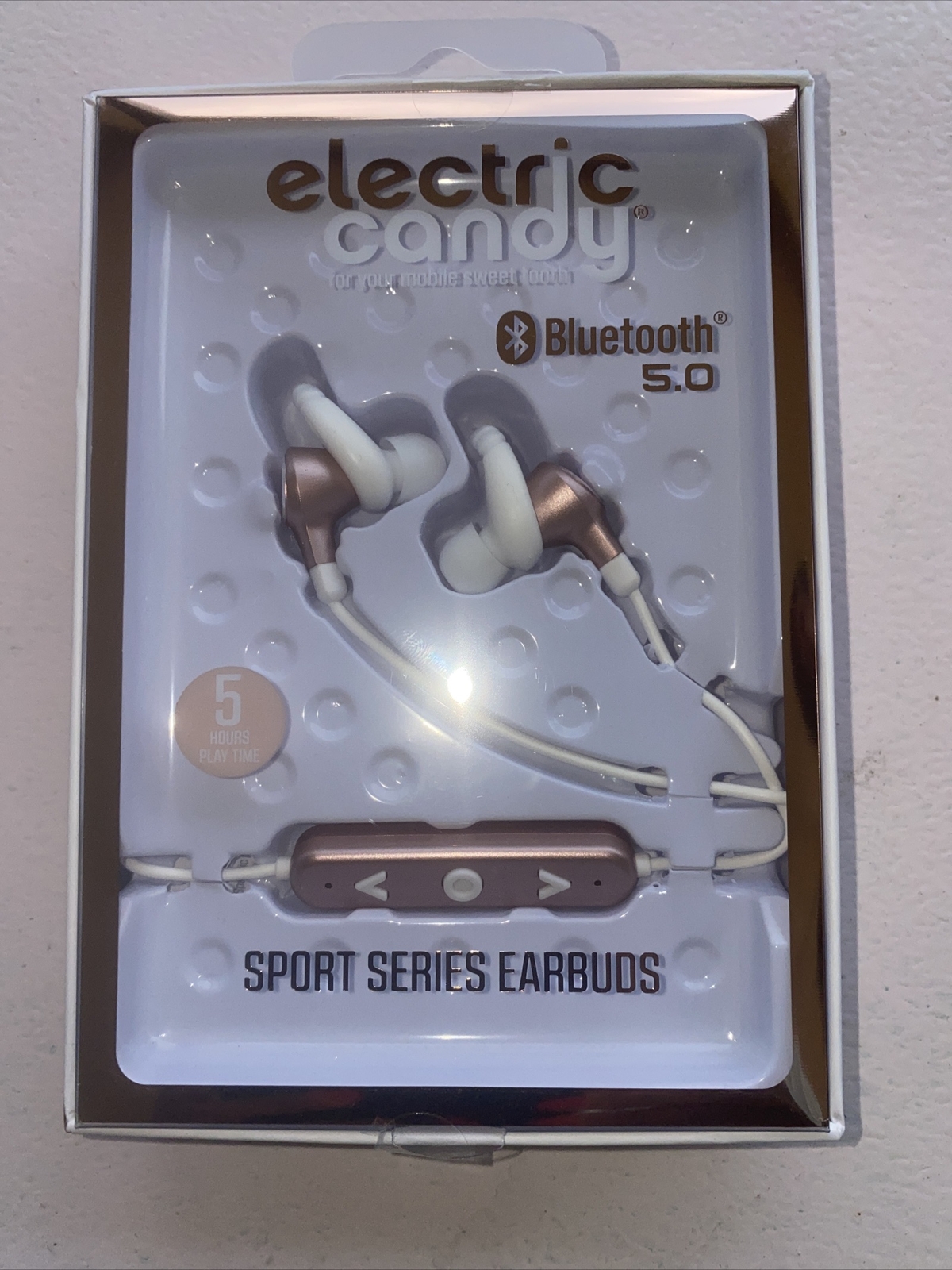 Tzumi-Electric Candy Bluetooth 5.0 Sport Series Earbuds Rose Gold