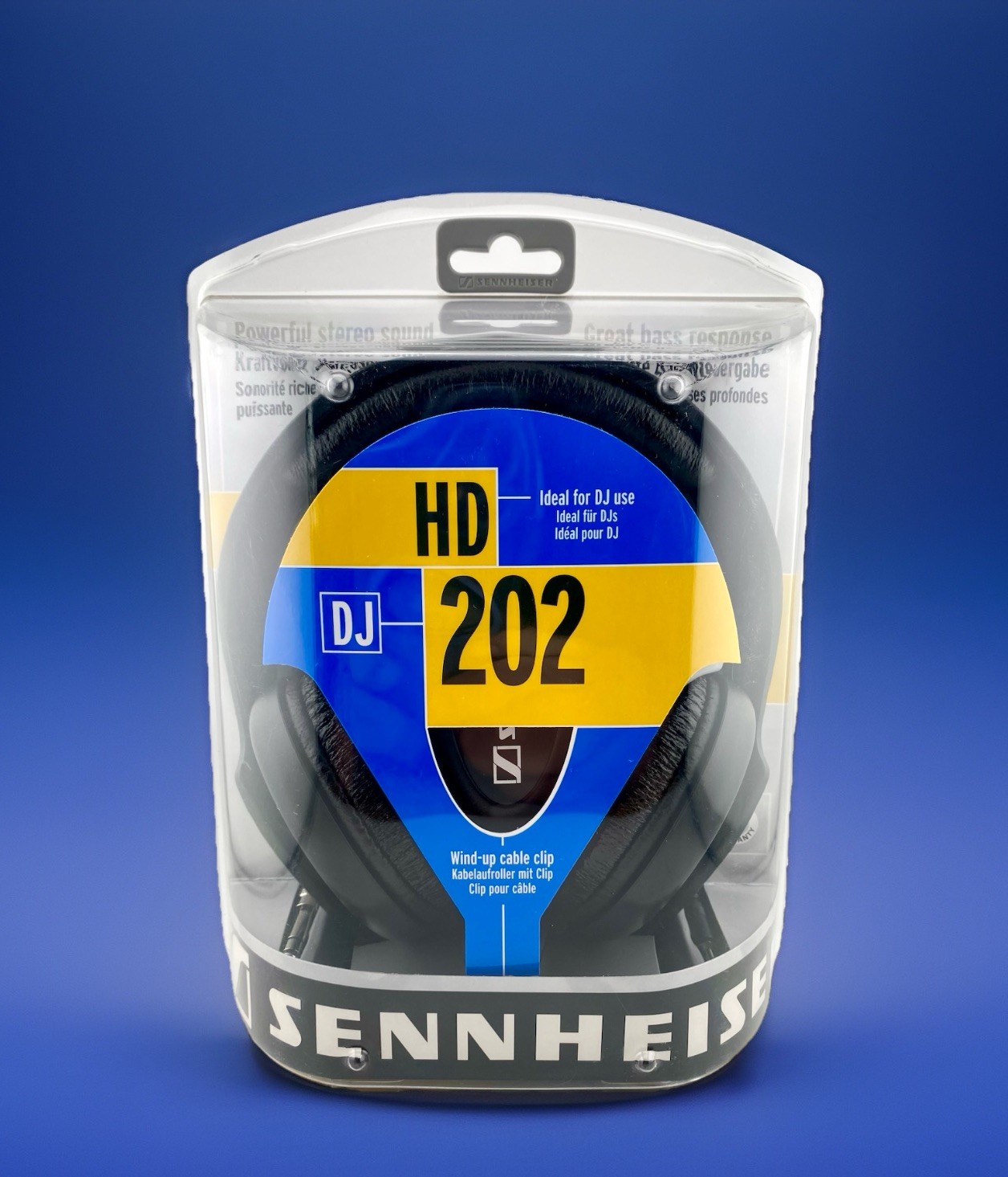 Sennheiser HD 202 DJ Headphones Powerful Sound/ Bass Response WiredOver the Ear