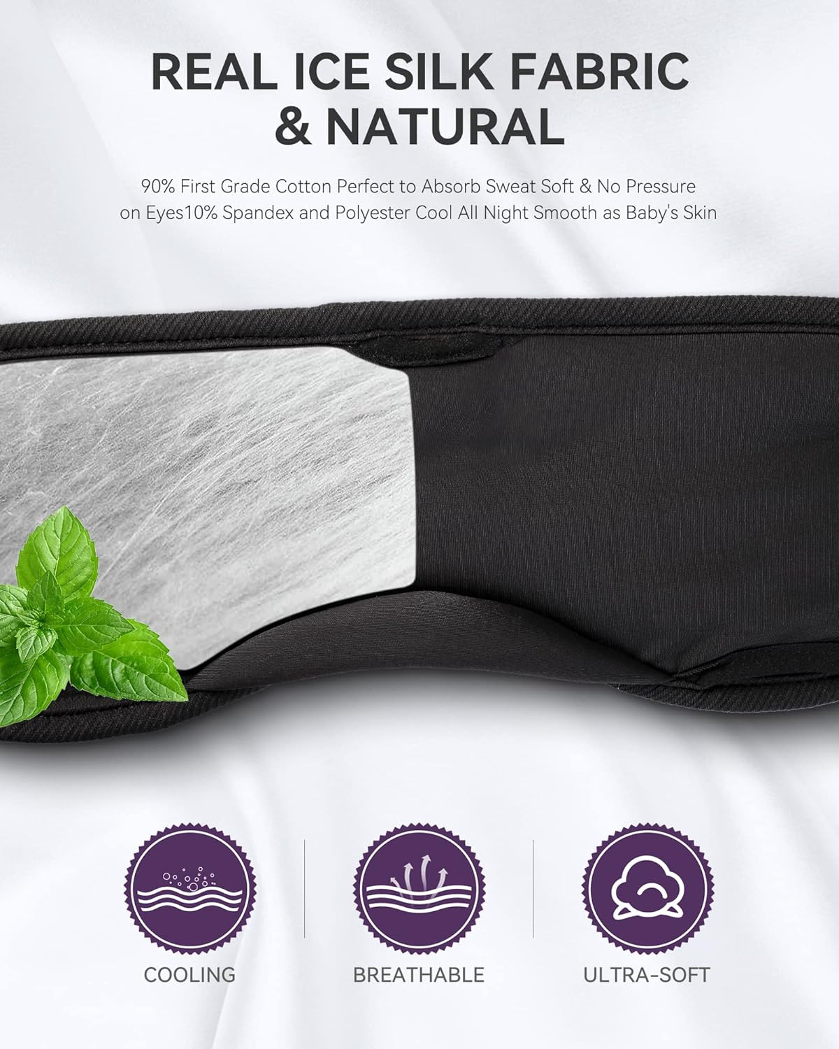 Sleep Headphones Bluetooth 5.4 Headband Headphones Super Soft & Breathable, Wire