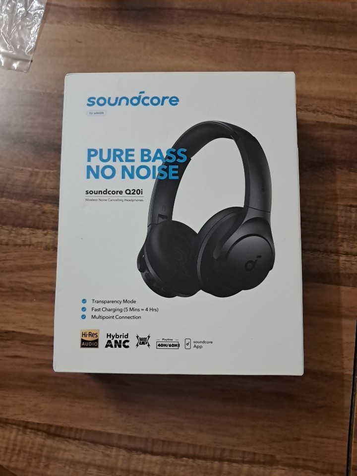 Soundcore Q20i Over Ear Hybrid Active Noise Cancelling Headphones – Black