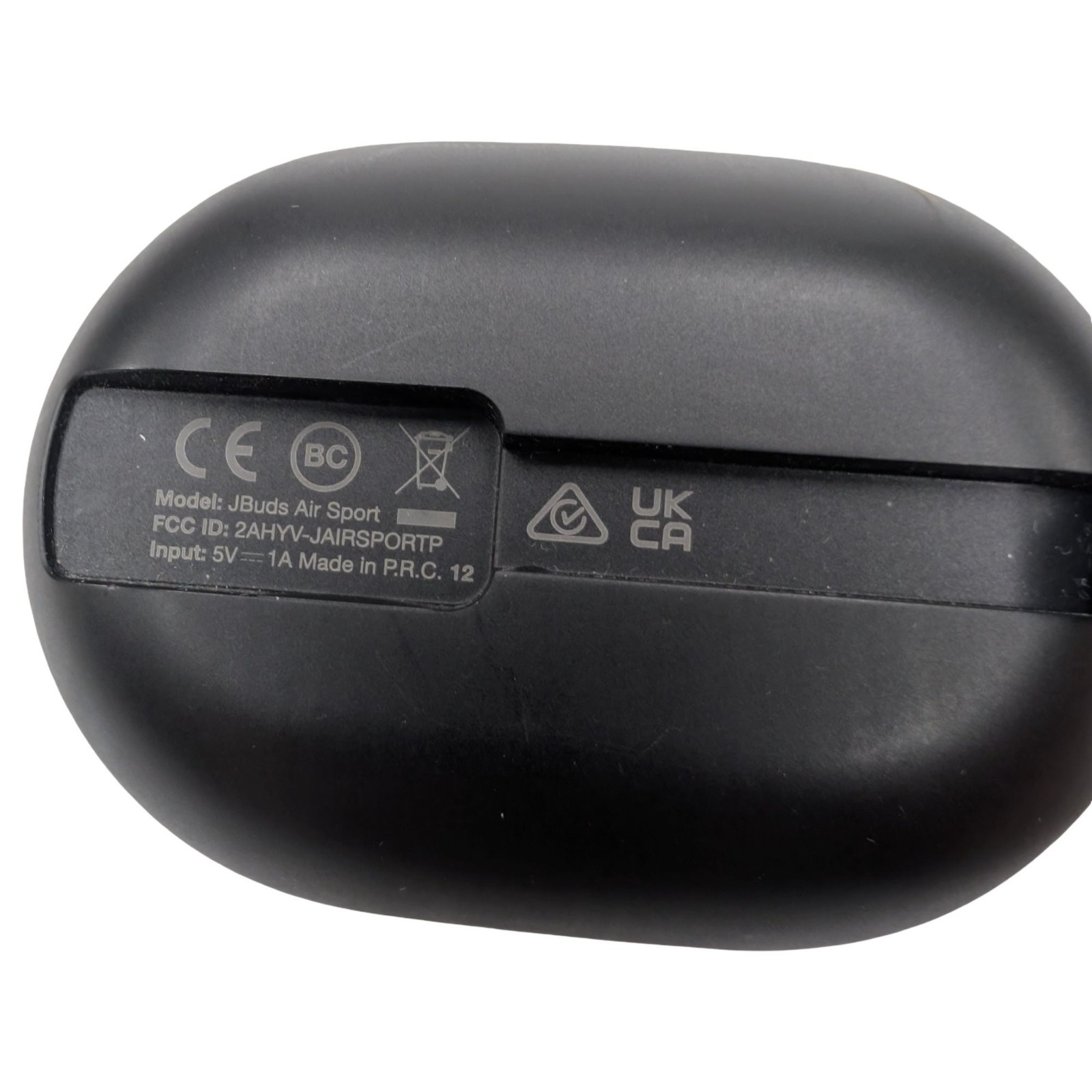 JLab Go Air Sport Wireless Earbuds with Earhooks Black Bluetooth Charging Case