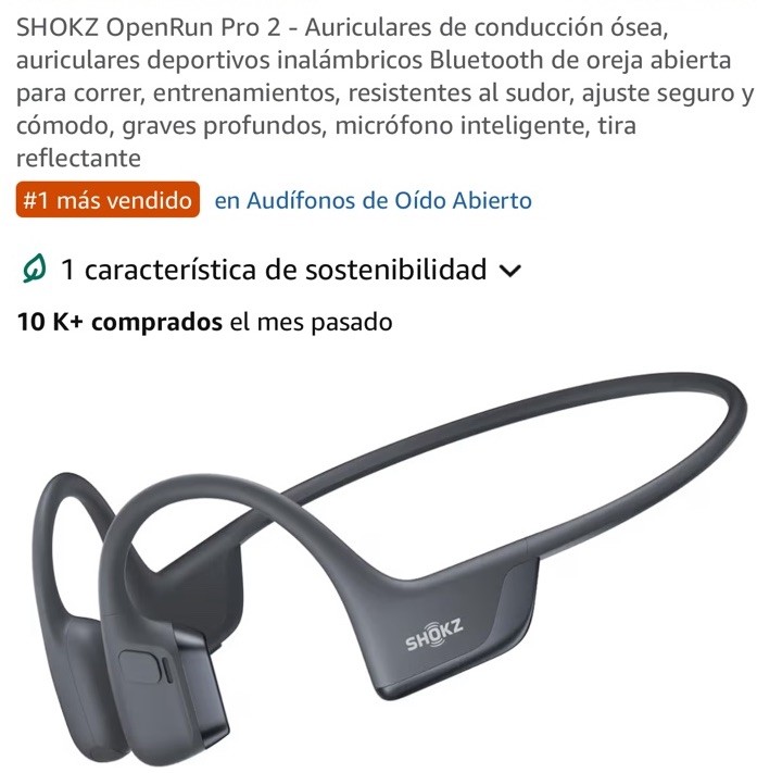 SHOKZ OpenRun Pro 2 Mini Bone Conduction Bluetooth Neckband Headphones Black