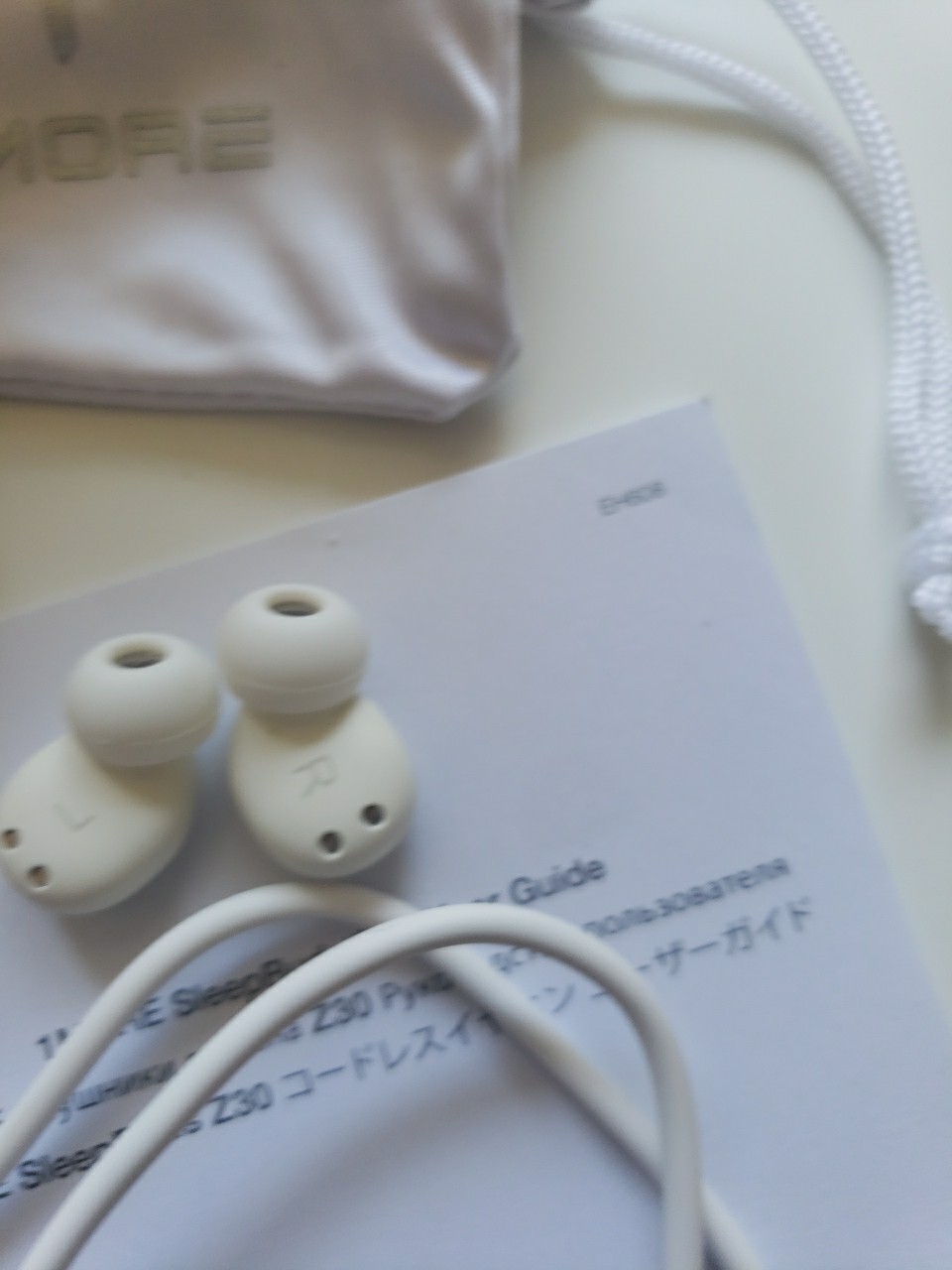 1MORE Z30 Earbuds, Mini Sleep Headphones, Noise Blocking Sleepbuds, White