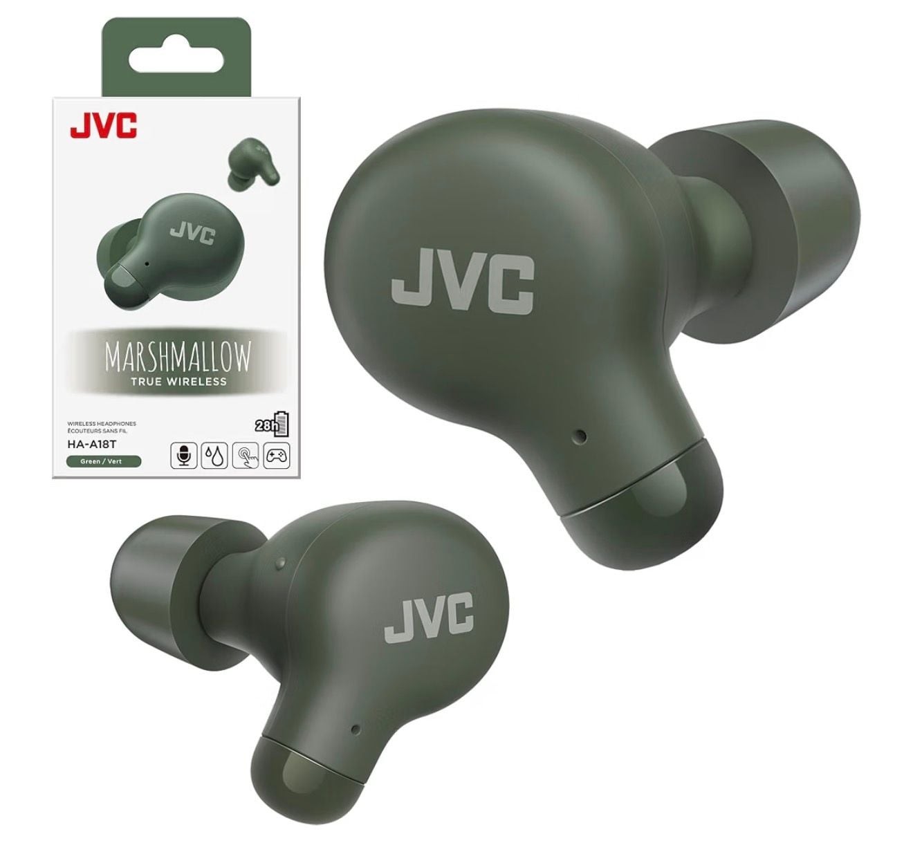 JVC Marshmallow True Wireless Earbuds (HA-A18T)