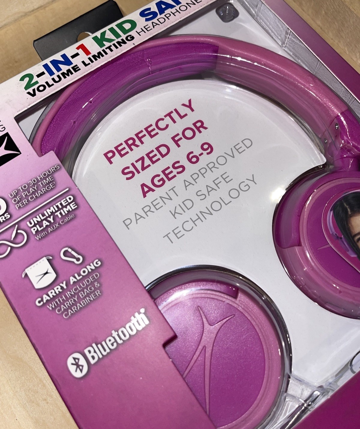 NEW Altec Lansing 2-in-1 KID SAFE Headphones Bluetooth or Wired 3.5 mm Jack