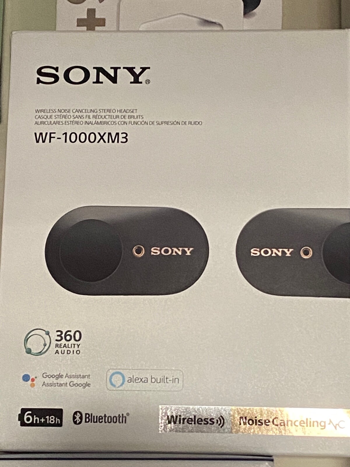 Sony WF-1000XM3 Wireless Noise Cancelling Headphones – Black