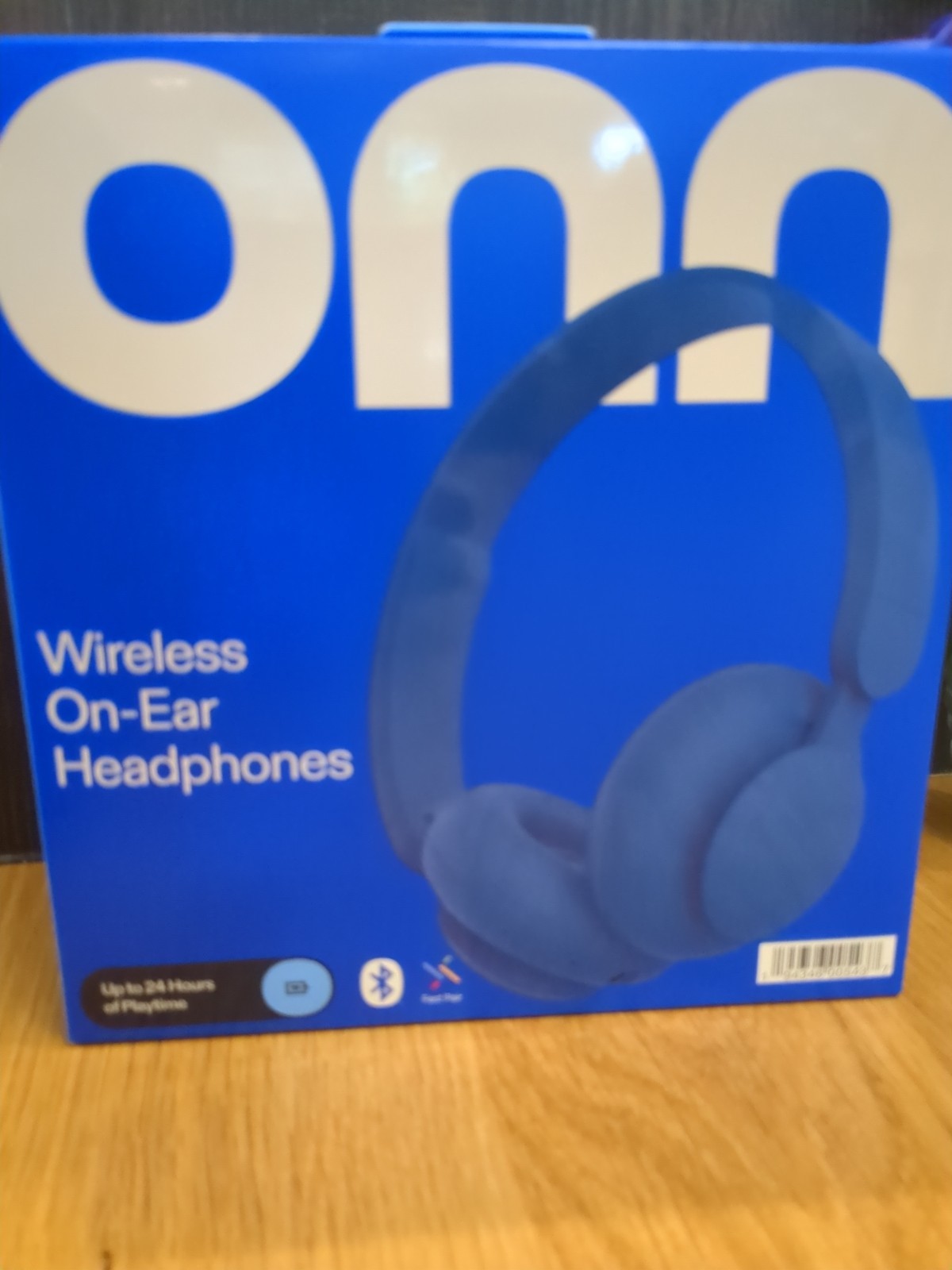 Groove ONN Over Ear Noise Canceling Wireless Bluetooth Headphones Navy – New!