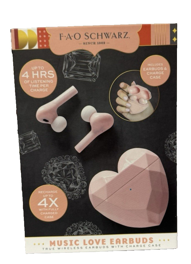 FAO Schwarz Music Love True Bluetooth Wireless Earbuds
