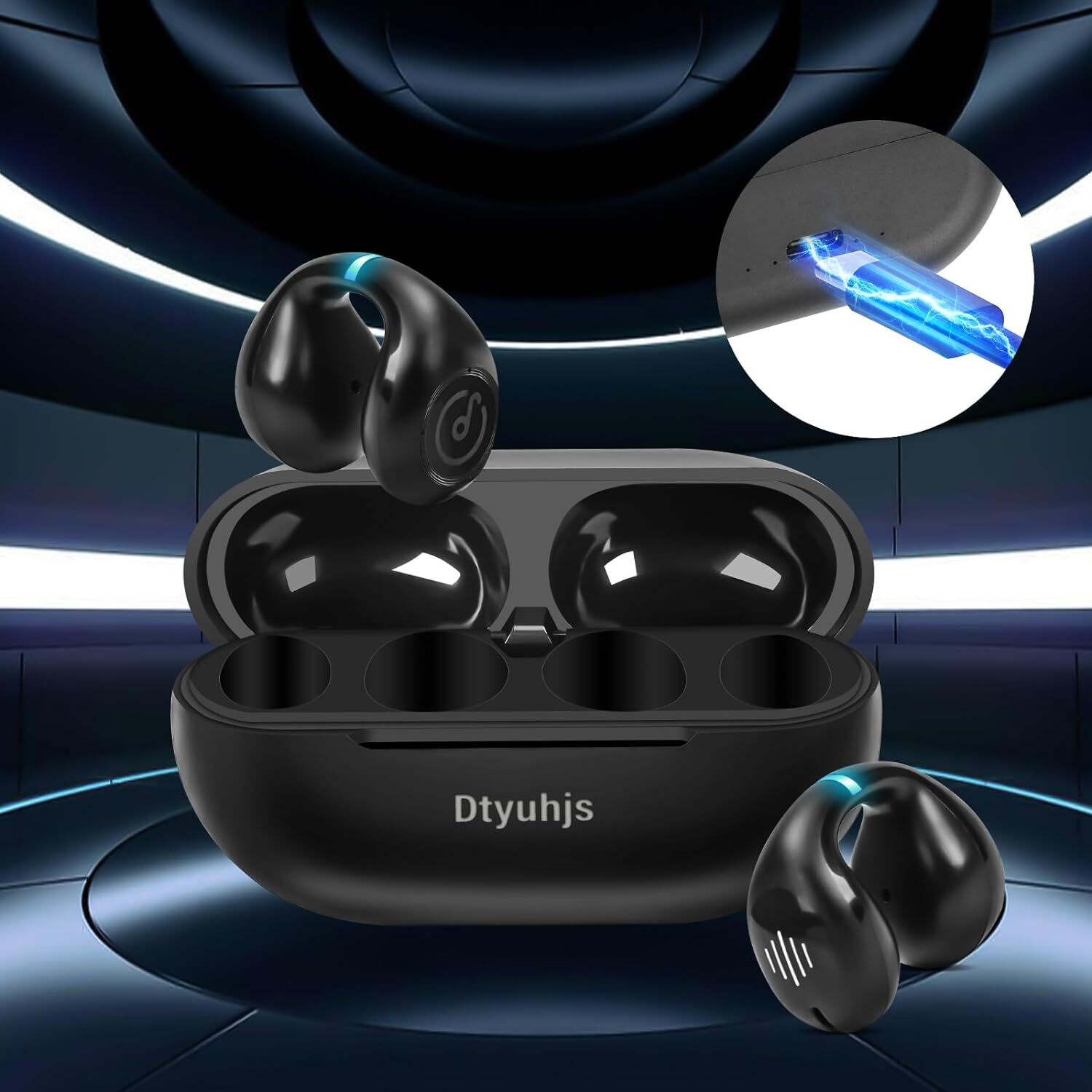 Inear Bluetooth Earbuds Headset TWS5.3 Wireless Earphone Invisible for All Phone