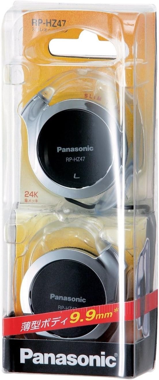 Panasonic Clip Headphones, Black, RP-HZ47-K