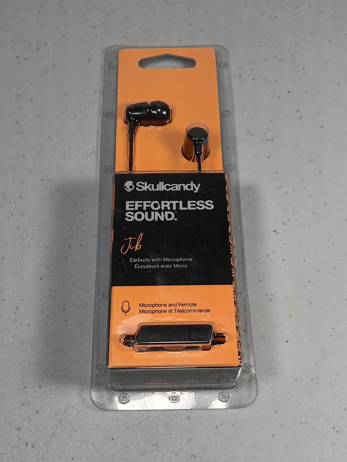 Skullcandy Jib In-Ear Earbuds with Microphone – True Black S2DUYK-343 Brand New