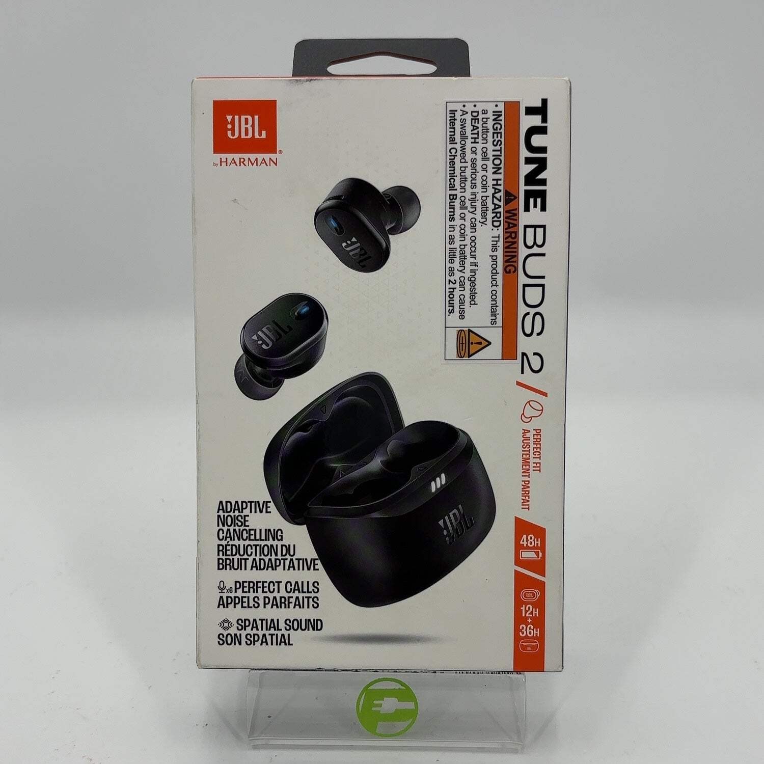 New JBL TuneBuds2 Wireless Noise Canceling In-Ear Headphones Black