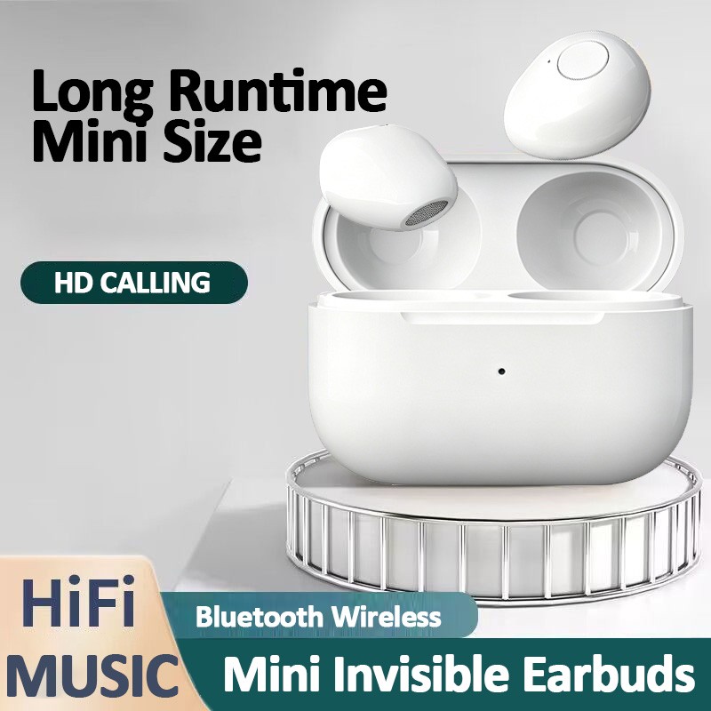2026 Mini Invisible Sleep Earbuds Bluetooth 5.2 Headphones Comfort Fit Earphones