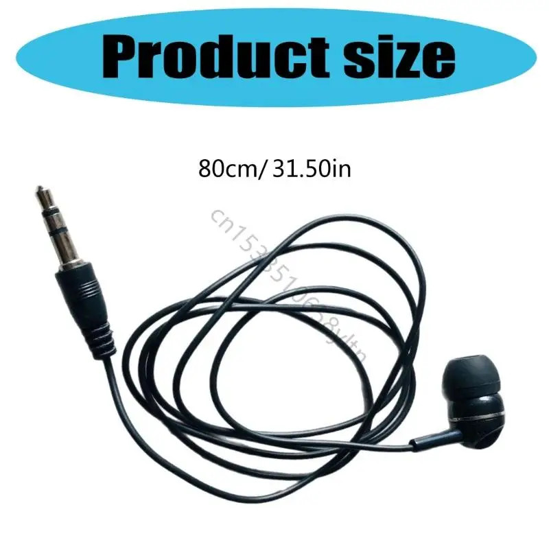 3.5mm Single Side In Ear Earphone Earbud Headsets for Mobile Phone Tablets PC