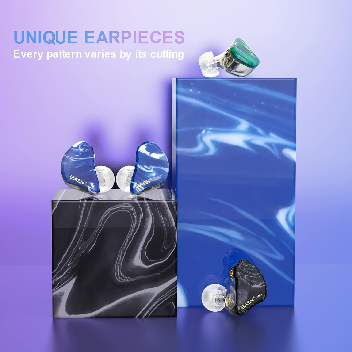 BASN Triple Driver in Ear Monitor Headphones for Musicians, Noise Isolating Earp