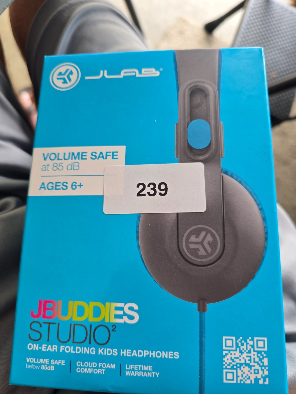 jlab jbuddies studio on-ear kids wired headphones