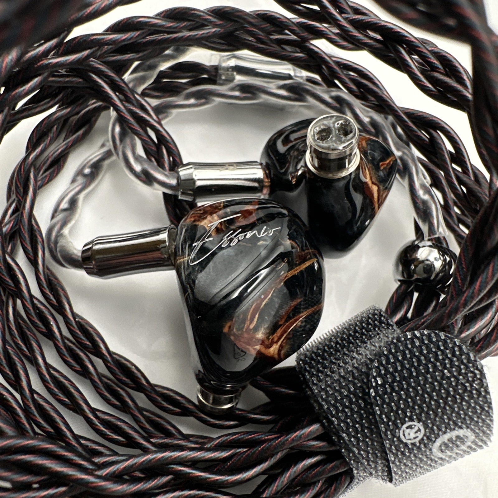 Essonio ES-C13 Handcrafted Wood In-Ear-Monitor, 2 Knowles BA-1DD Hybrid Hifi
