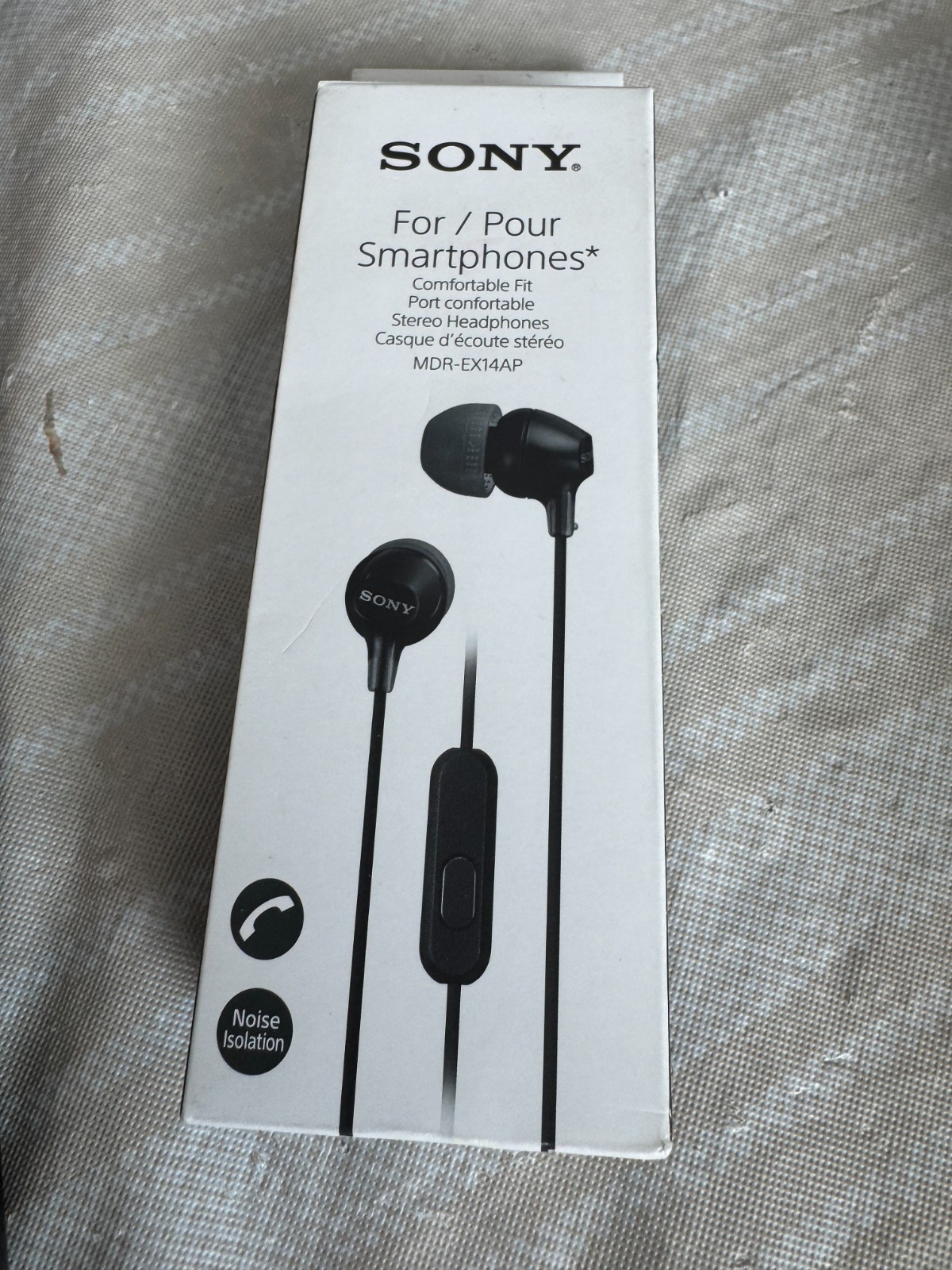 Sony MDREX14AP Headset Ear Bud Headphones MDR-EX14AP Black or White