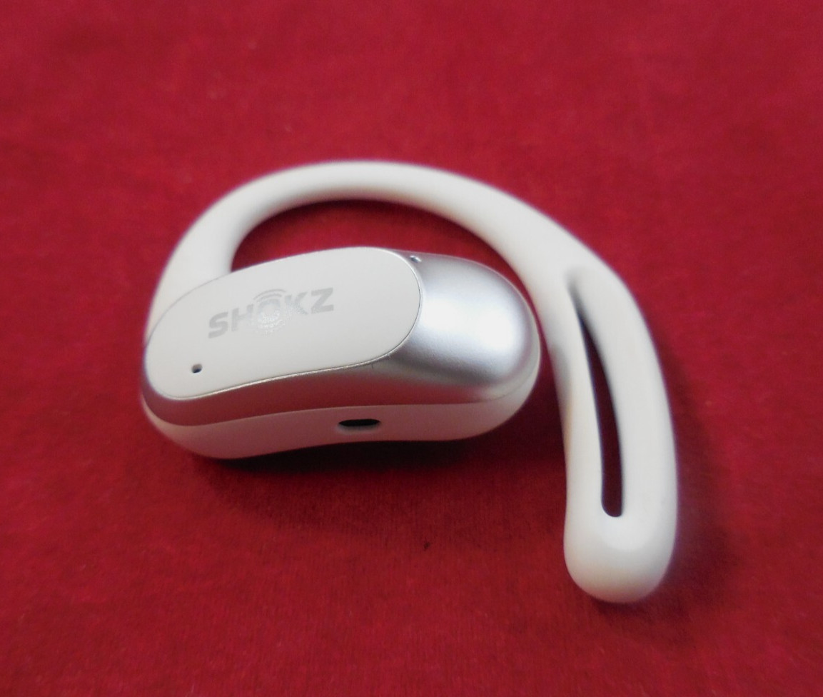 Shokz OpenFit Air Open-Ear Wireless REPLACEMENT LEFT Earbud- WHITE (Defective)