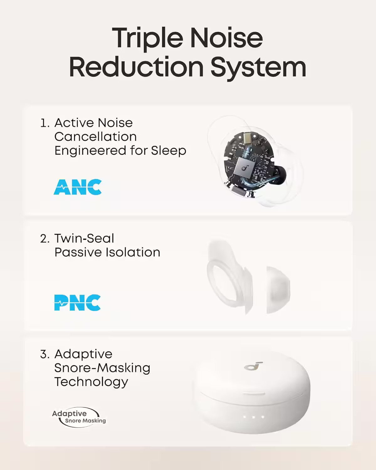 Soundcore – by Anker Sleep A30 Smart Wireless In-Ear Sleep Earbuds, Bluetooth…