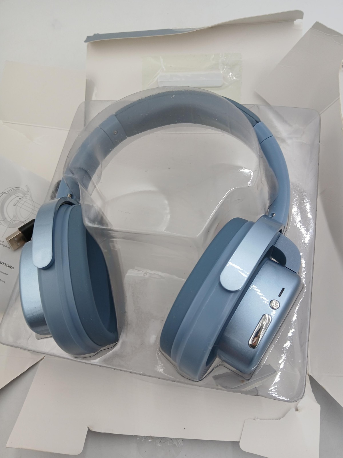 Let It Ride Tech Air Loop Headphones Blue Wireless Bluetooth Open Ear Stereo