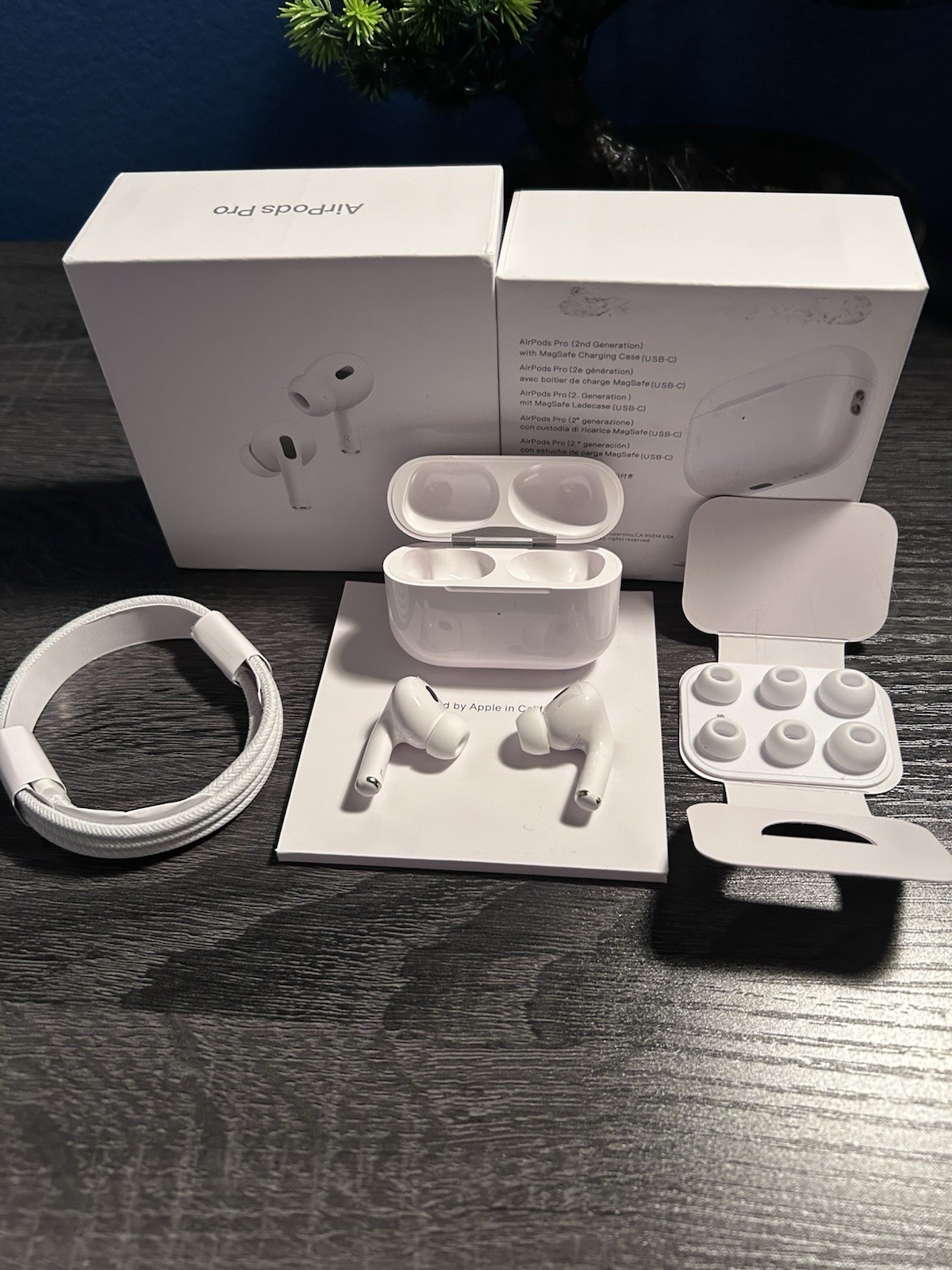 Apple AirPods Pro 2nd Gen MagSafe USB-C In-Ear Earbuds ANC White