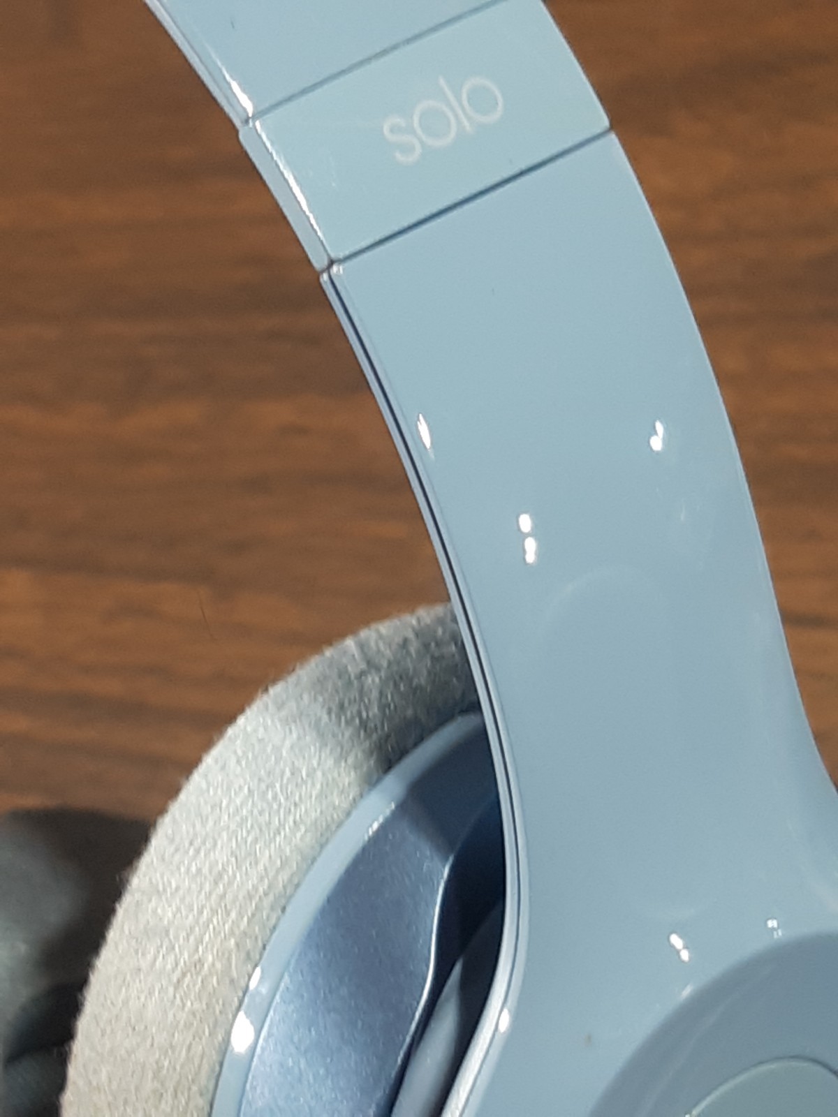 Beats Solo 2 Wired On-Ear Headphones Baby Blue WORKS