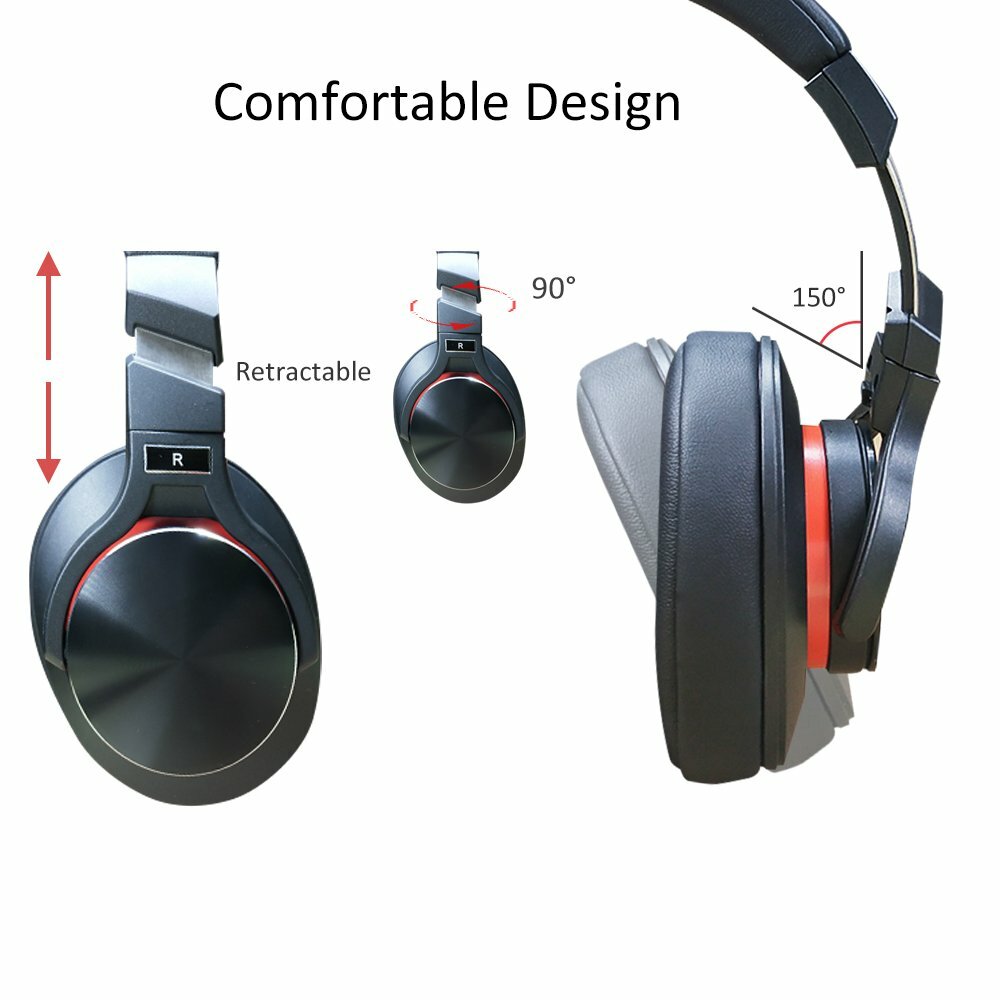 Active Noise Cancelling Headphones,Bluetooth Headphones with Microphone